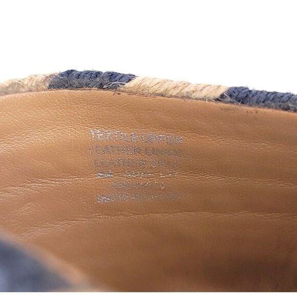 Tory Burch Heels Womens 8 Sandals Slip On Platform Slide Chunky Jute Woven Lola - Picture 8 of 10